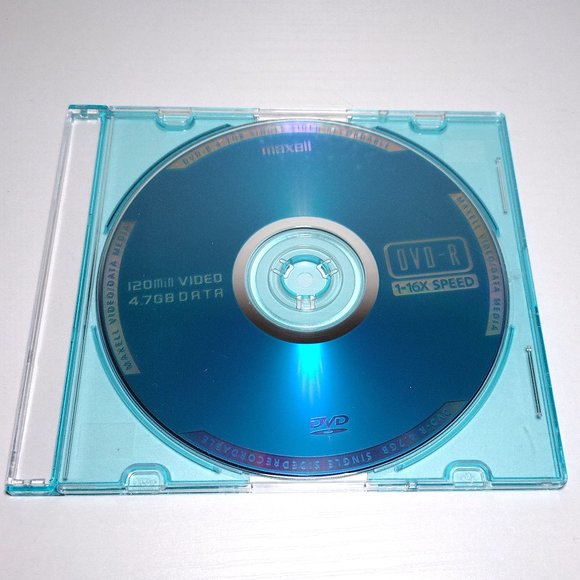 Maxell 5 Pack Color DVD-R 120 minute Blank Discs for Video Music Data 4.7gb/Disc - Picture 6 of 6